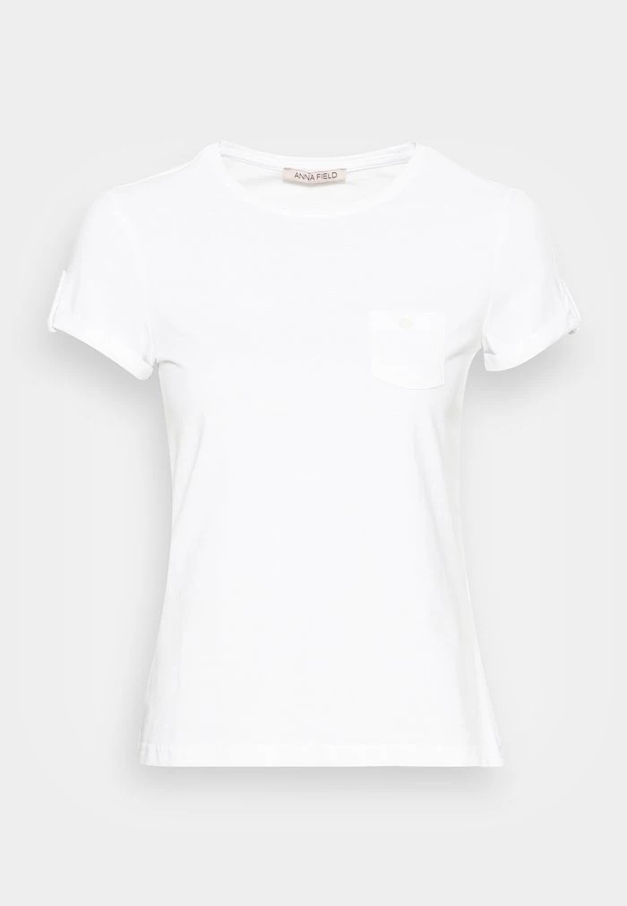 T-Shirt ANNA FIELD Anna Field Basic T-shirt Blanche Femme | GEC-4435226